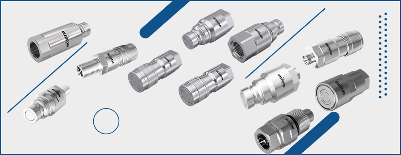 DÜZ ALINLI (BSP-METRİK-UNF-NPT) ISO 16028 HİDROLİK OTOMATİK RAKOR