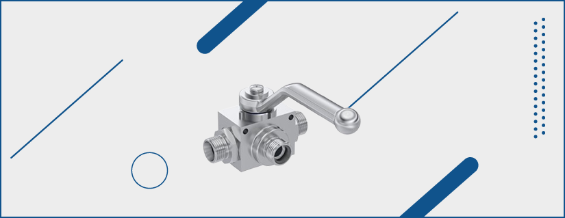 METRİK SERİSİ 3 YOLLU "T" TİPİ PASLANMAZ KÜRESEL VANA